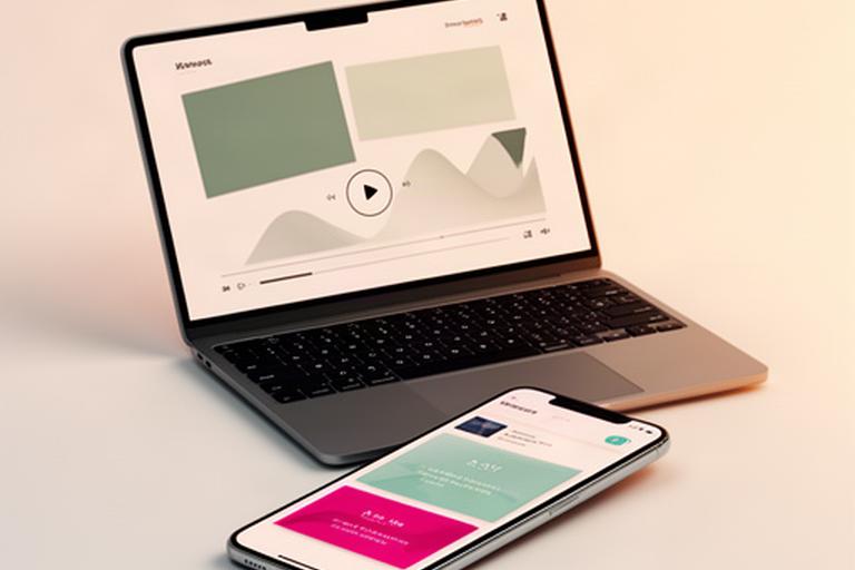 Mockup del lettore audio streaming personalizzato